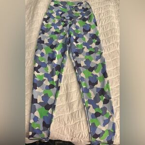 Offline by Aerie Leggings Blue Green Camo print